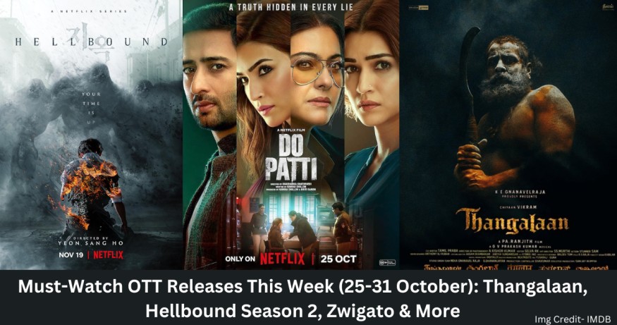 Must-Watch OTT Releases This Week (25-31 October): Thangalaan, Hellbound Season 2, Zwigato & More