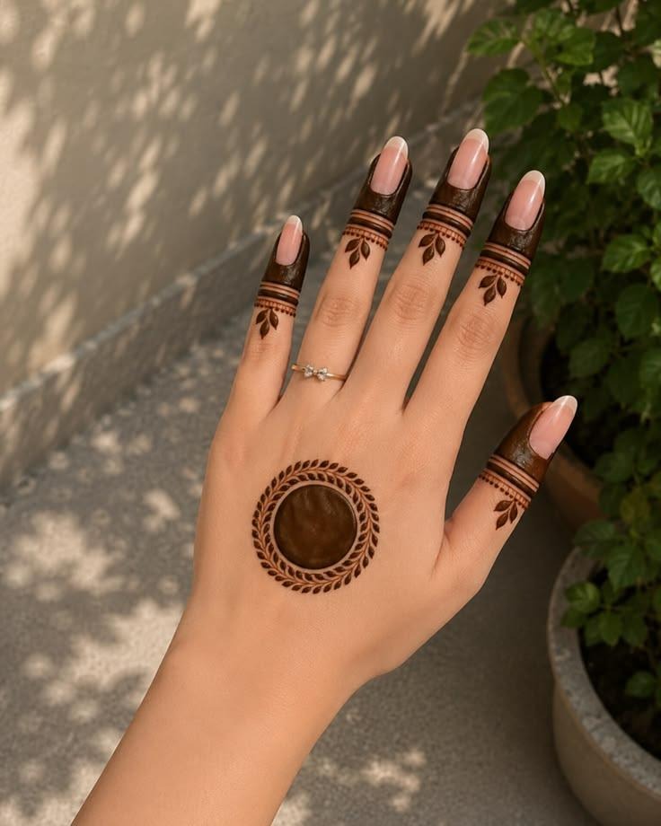 Centre-Palm Mehendi