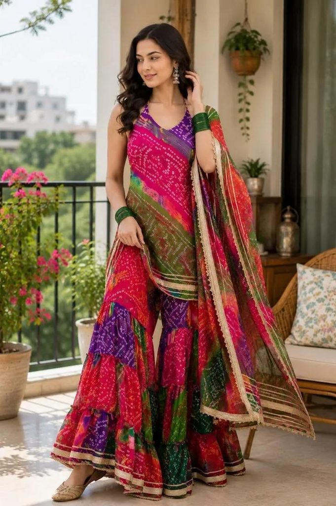 Sharara Sets For Easy And Comfortable Dandiya Dressing