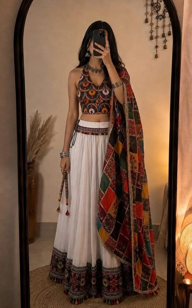 Embroidered And Phulkari Ensembles For Navratri