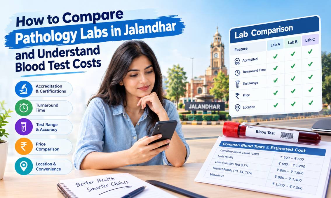 How to Compare Pathology Labs in Jalandhar and Understand Blood Test Costs