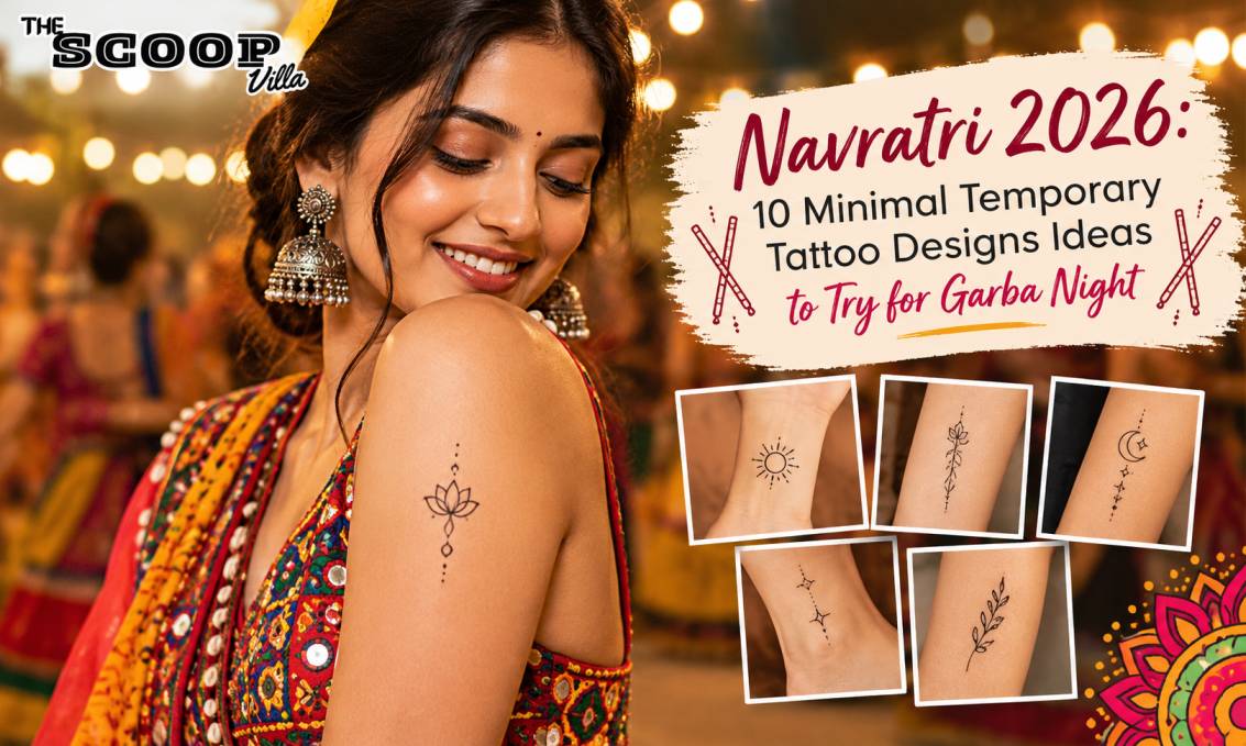 10 Minimal Temporary Tattoo Designs to Try for Garba Night