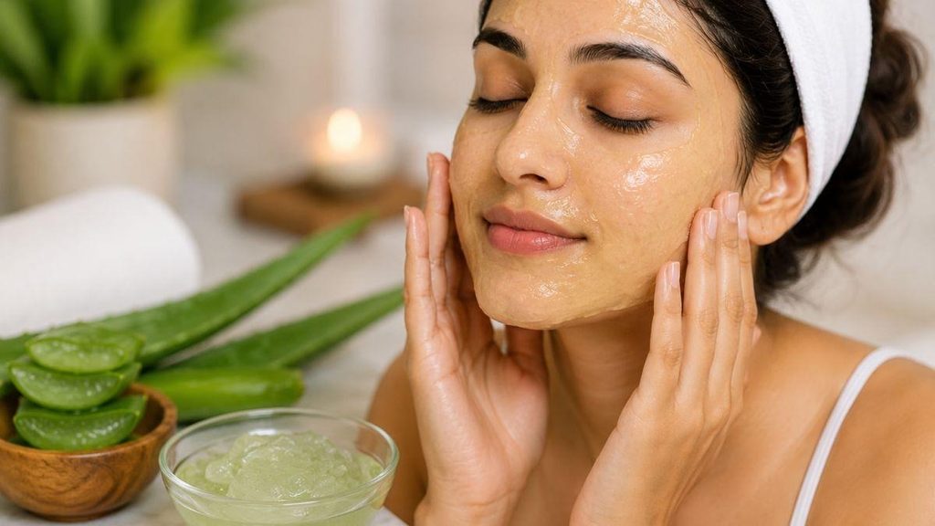 5. Soothe Delicate Skin With a Coffee and Aloe Vera Mask