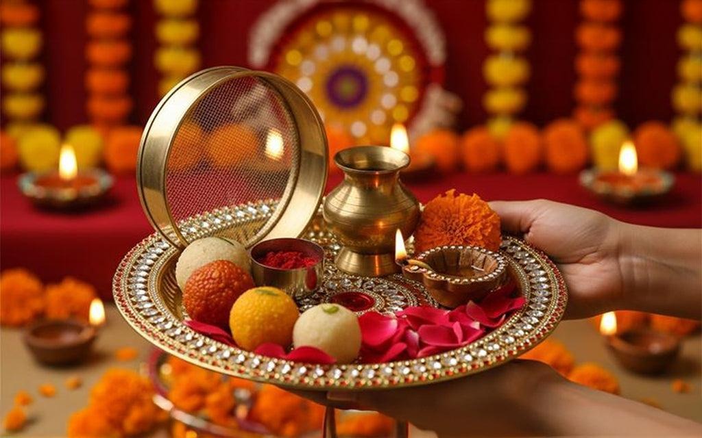 The Karwa and Puja Thali
